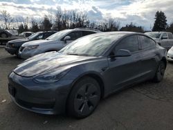 Salvage cars for sale at Portland, OR auction: 2022 Tesla Model 3