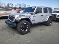 Salvage cars for sale at Spartanburg, SC auction: 2024 Jeep Wrangler Rubicon 4XE