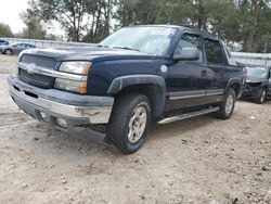 Salvage cars for sale at Midway, FL auction: 2004 Chevrolet Avalanche C1500