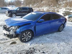 Salvage cars for sale at Marlboro, NY auction: 2016 Honda Civic EX