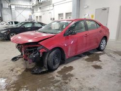 Salvage cars for sale from Copart Ottawa, ON: 2015 Toyota Corolla L