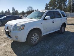 Salvage cars for sale at Graham, WA auction: 2008 Mercury Mariner Premier