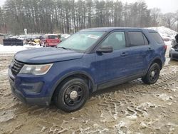 Salvage cars for sale at North Billerica, MA auction: 2016 Ford Explorer Police Interceptor