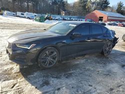 Salvage cars for sale at Mendon, MA auction: 2021 Acura TLX Tech A