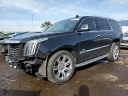 Salvage cars for sale at Woodhaven, MI auction: 2015 Cadillac Escalade Luxury