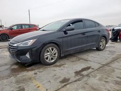 Salvage cars for sale at Grand Prairie, TX auction: 2019 Hyundai Elantra SEL