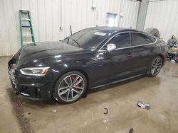 Salvage cars for sale at Franklin, WI auction: 2018 Audi S5 Prestige