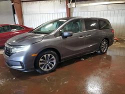 Salvage cars for sale at Lansing, MI auction: 2021 Honda Odyssey EXL