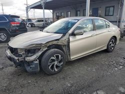 Carros salvage a la venta en subasta: 2017 Honda Accord LX