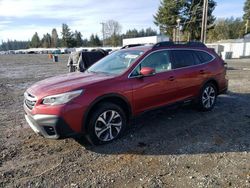 Salvage cars for sale at Graham, WA auction: 2022 Subaru Outback Limited