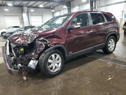 Salvage cars for sale at Ham Lake, MN auction: 2013 KIA Sorento LX