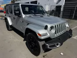 Jeep salvage cars for sale: 2023 Jeep Wrangler Sahara 4XE