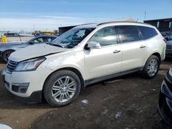 Chevrolet Traverse lt salvage cars for sale: 2015 Chevrolet Traverse LT