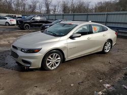 Salvage cars for sale at Ellwood City, PA auction: 2016 Chevrolet Malibu LT