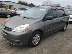 Salvage cars for sale from Copart Sacramento, CA: 2005 Toyota Sienna CE