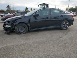 Salvage cars for sale at Gaston, SC auction: 2019 Honda Civic LX