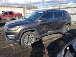 Salvage cars for sale at New Britain, CT auction: 2021 Jeep Compass Limited