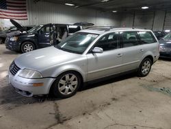 Volkswagen salvage cars for sale: 2003 Volkswagen Passat GLX 4MOTION