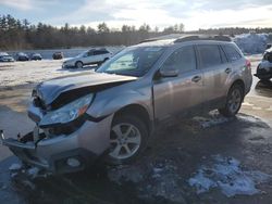 Salvage cars for sale at Windham, ME auction: 2014 Subaru Outback 2.5I Premium