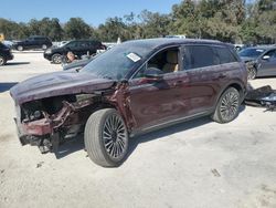 Salvage cars for sale at Ocala, FL auction: 2021 Lincoln Corsair Reserve