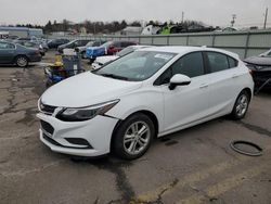 Chevrolet salvage cars for sale: 2017 Chevrolet Cruze LT