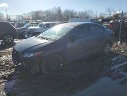 Salvage cars for sale at Chalfont, PA auction: 2012 Honda Civic LX