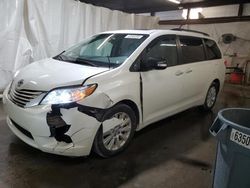 Salvage cars for sale from Copart Ebensburg, PA: 2013 Toyota Sienna XLE