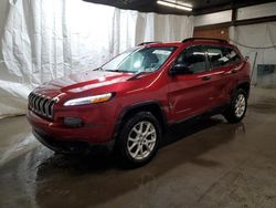 Salvage cars for sale at Ebensburg, PA auction: 2016 Jeep Cherokee Sport