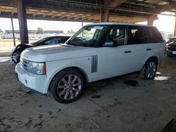 Salvage cars for sale at American Canyon, CA auction: 2009 Land Rover Range Rover HSE