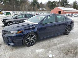 Salvage cars for sale at Mendon, MA auction: 2021 Toyota Camry SE