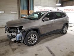 Salvage cars for sale at Eldridge, IA auction: 2021 Jeep Cherokee Latitude LUX