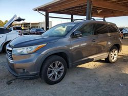 Salvage cars for sale from Copart Tanner, AL: 2015 Toyota Highlander XLE