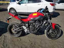 Salvage cars for sale from Copart Waldorf, MD: 2017 Yamaha FZ07