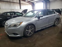 Salvage cars for sale at West Mifflin, PA auction: 2016 Subaru Legacy 2.5I Limited