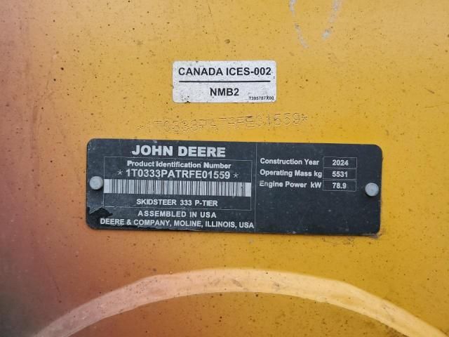 2024 John Deere 333P SKIDDERS, YARDERS, AND Loaders LOG Loader