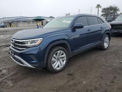 Salvage cars for sale at San Diego, CA auction: 2021 Volkswagen Atlas Cross Sport SE