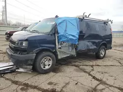 Salvage trucks for sale at Woodhaven, MI auction: 2019 Chevrolet Express G2500