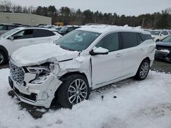 Salvage cars for sale at Exeter, RI auction: 2022 GMC Terrain Denali