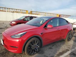 Salvage cars for sale at Van Nuys, CA auction: 2022 Tesla Model Y