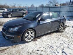 Salvage cars for sale at Chicago Heights, IL auction: 2015 Chevrolet Cruze LTZ