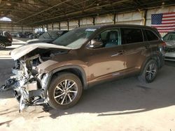 Salvage cars for sale at Phoenix, AZ auction: 2019 Toyota Highlander SE