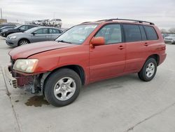 Salvage cars for sale at Grand Prairie, TX auction: 2003 Toyota Highlander Limited