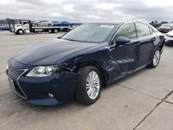 Salvage cars for sale at Grand Prairie, TX auction: 2015 Lexus ES 350