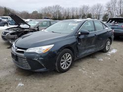 Salvage cars for sale at North Billerica, MA auction: 2017 Toyota Camry LE