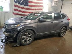 Salvage cars for sale at Lyman, ME auction: 2017 Honda CR-V EXL