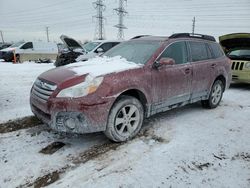 Salvage cars for sale at Elgin, IL auction: 2013 Subaru Outback 2.5I Premium