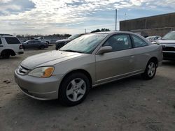 Salvage cars for sale at Fredericksburg, VA auction: 2002 Honda Civic EX