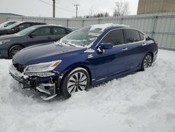 Salvage cars for sale at Wayland, MI auction: 2017 Honda Accord Touring Hybrid