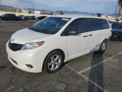 Salvage cars for sale at Van Nuys, CA auction: 2015 Toyota Sienna