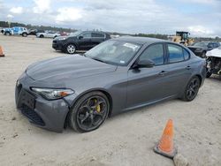 Salvage cars for sale at Houston, TX auction: 2019 Alfa Romeo Giulia